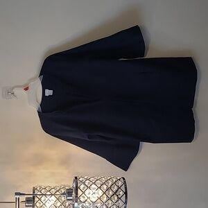 Chicos blazer 3 quarter sleeve navy size 2p us size 12/14p